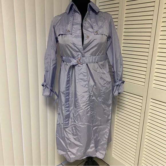 VINTAGE The Totes Coat Women’s Trench Coat Rain Coat Size 10 Purple/Lilac/Grey - Picture 1 of 6